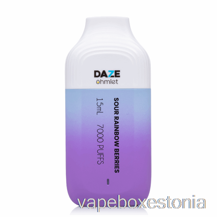 Vape Box Estonia 7 Daze Ohmlet 7000 ühekordsed Hapud Vikerkaaremarjad